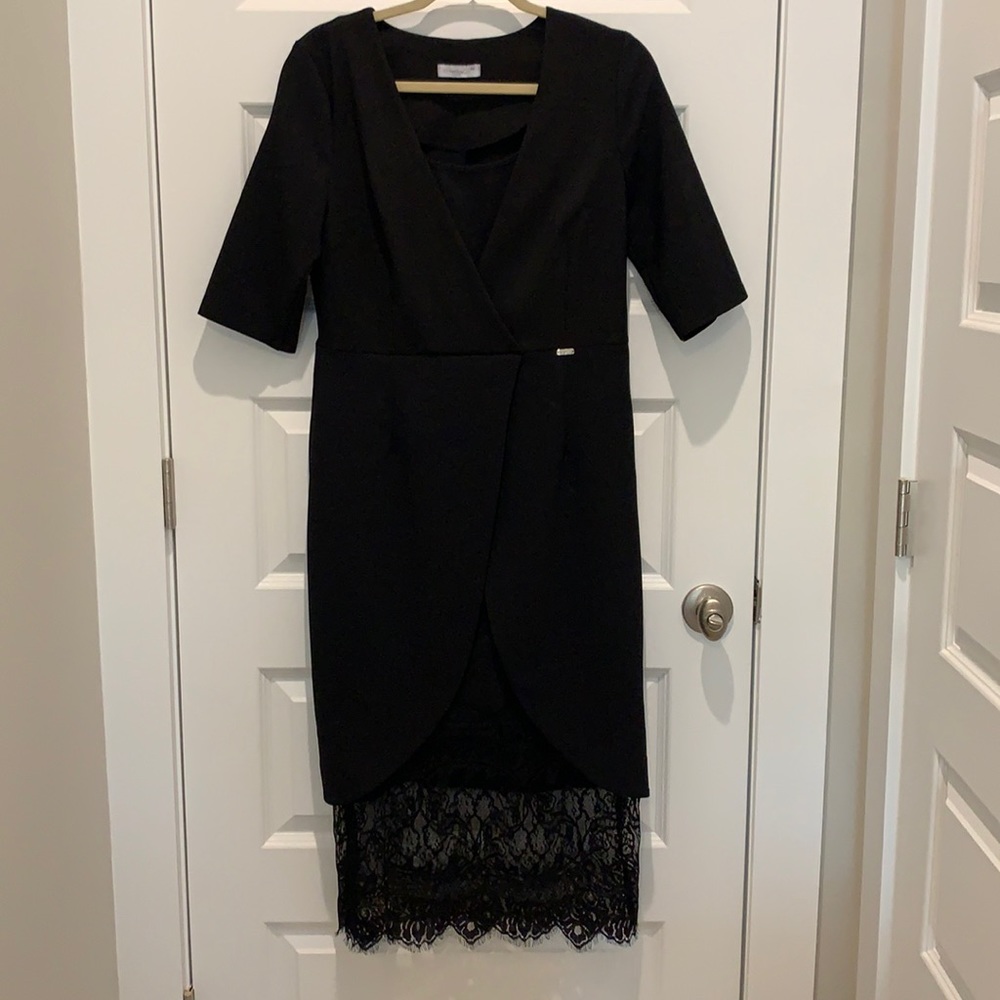 Nelly&Co black dress w/ Lace on bottom